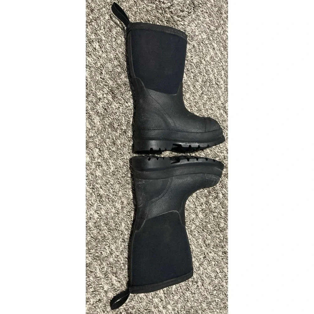 Muck Boot Company Kids C7 Black Waterproof Rain Boots Rubber Neoprene